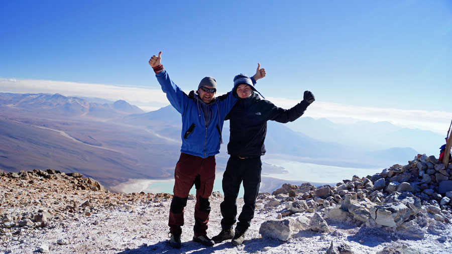 Besteigung Vulcan Lincancabur 5950 Meter Bolivien 2016